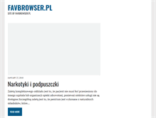 Tablet Screenshot of favbrowser.pl